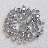 25 Gramm - pinch beads crystal full silver